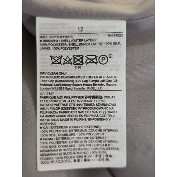 BANANA REPUBLIC Strappy Silver Sequin Mini Dress Size 12 Silk Overlay Party - Picture 11 of 12